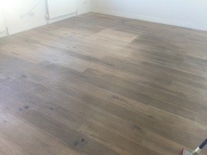 dirty oiled floor