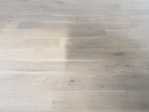 dirty oiled floor